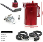 Oil Catch Can Kit Red Tank for 11-21 Ford F150 5.0L Raptor 2.7L 3.5L Ecoboost