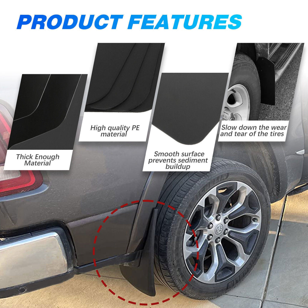 4x Wide Rally Mud Flaps Splash Guard Mudguard For Toyota Tacoma 95-2004 2005-23