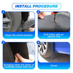 4x Wide Rally Mud Flaps Splash Guard Mudguard For Toyota Tacoma 95-2004 2005-23