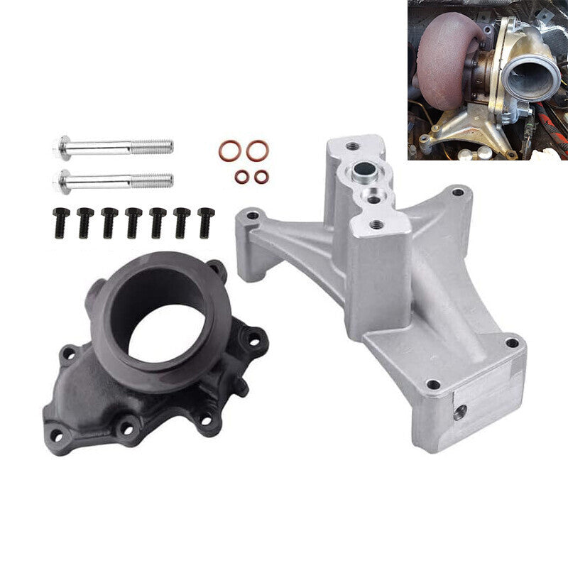 Turbo Pedestal W/Bolts+Exhaust Housing For 99.5-03 Ford Powerstroke Diesel 7.3L