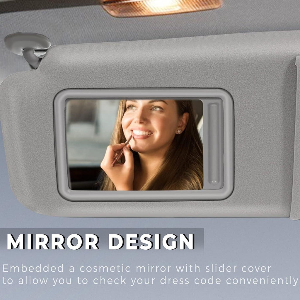 Left Side Sun Visor Light Grey for 2006 2007 2008 2009 2010 2011 Toyota Camry