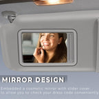 Left Side Sun Visor Light Grey for 2006 2007 2008 2009 2010 2011 Toyota Camry