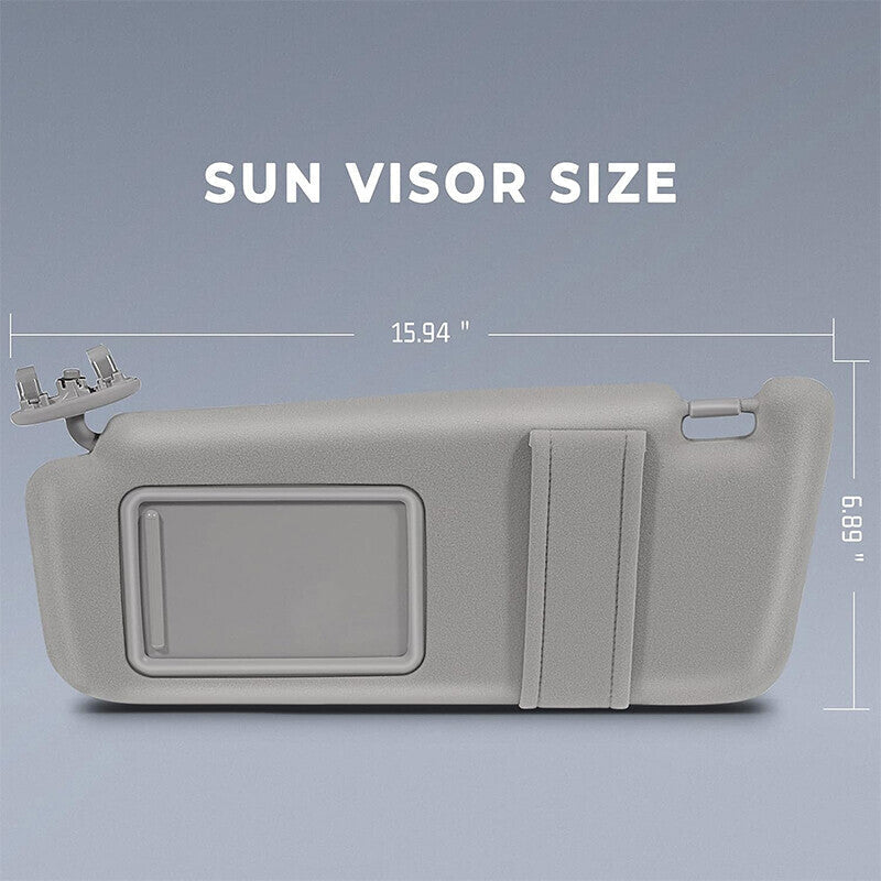 Left Side Sun Visor Light Grey for 2006 2007 2008 2009 2010 2011 Toyota Camry