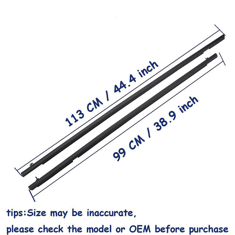 For 2006-2011 Honda Civic Car 4pcs Weather Strip Window Moulding Trim Seal Belt