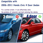 For 2006-2011 Honda Civic Car 4pcs Weather Strip Window Moulding Trim Seal Belt