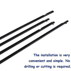 For 2006-2011 Honda Civic Car 4pcs Weather Strip Window Moulding Trim Seal Belt