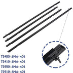 For 2006-2011 Honda Civic Car 4pcs Weather Strip Window Moulding Trim Seal Belt