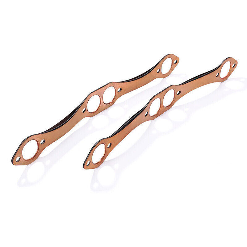 2pcs Reusable SBC Oval Port Copper Header Exhaust Gaskets for SB 327 305 383 New