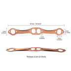 2pcs Reusable SBC Oval Port Copper Header Exhaust Gaskets for SB 327 305 383 New