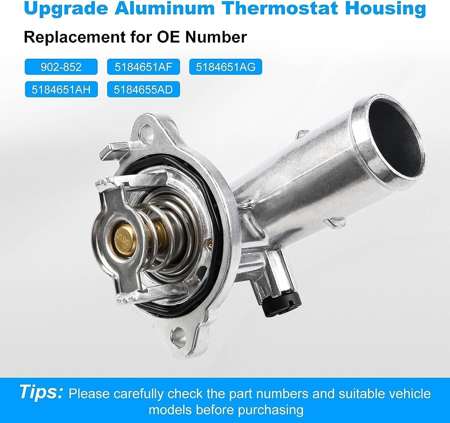 Upgrade Coolant Thermostat Housing for 12-17 Jeep Wrangler 2018 Wrangler JK 3.6L