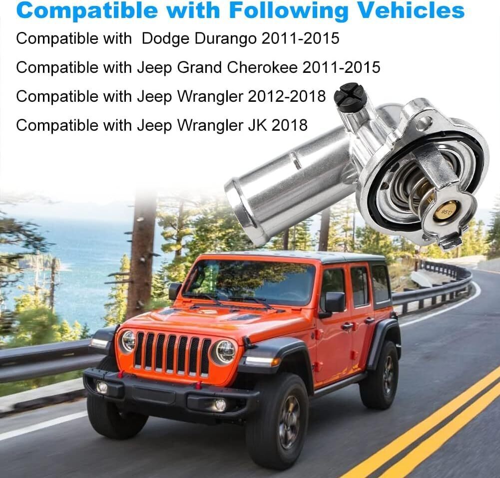Upgrade Coolant Thermostat Housing for 12-17 Jeep Wrangler 2018 Wrangler JK 3.6L
