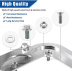 For Optima Battery 34/78 Billet Sliver Battery Relocation Tray Hold Down Mount