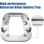 For Optima Battery 34/78 Billet Sliver Battery Relocation Tray Hold Down Mount