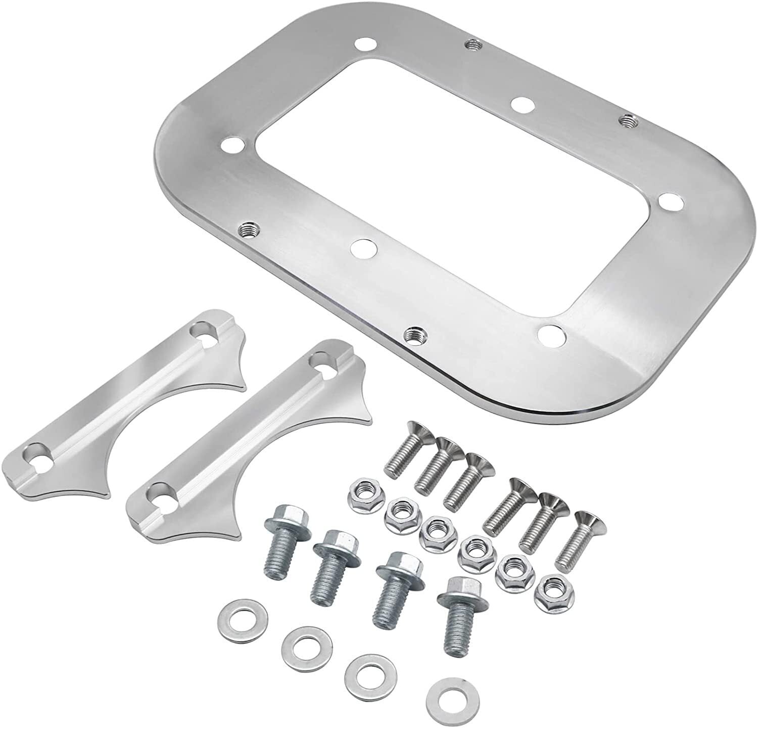 For Optima Battery 34/78 Billet Sliver Battery Relocation Tray Hold Down Mount