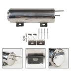 3" X 9" Silver Radiator Air-Oil Separator 32 OZ Polished Aluminum Universal
