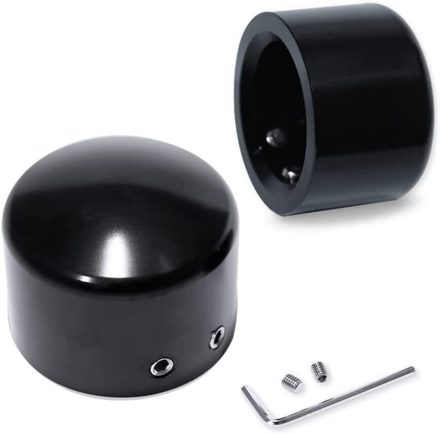 Front Axle Caps Compatible for Harley Davidson Touring Softail Sportster 02-23