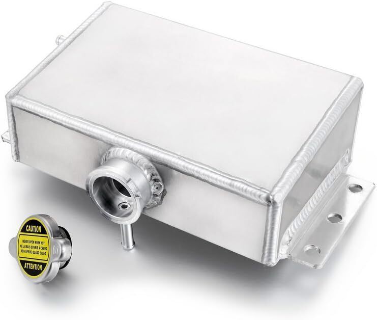 CAR 1.6L POLISHED COOLANT OVERFLOW TANK EXPANSION RADIATOR RESERVOIR TANK SLIVER