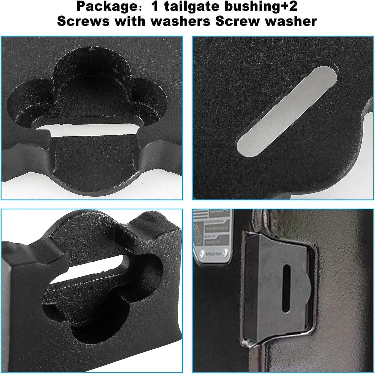Aluminum Tailgate Limiter Latch Stop Bumper for Jeep Wrangler JK JKU 2007-2018