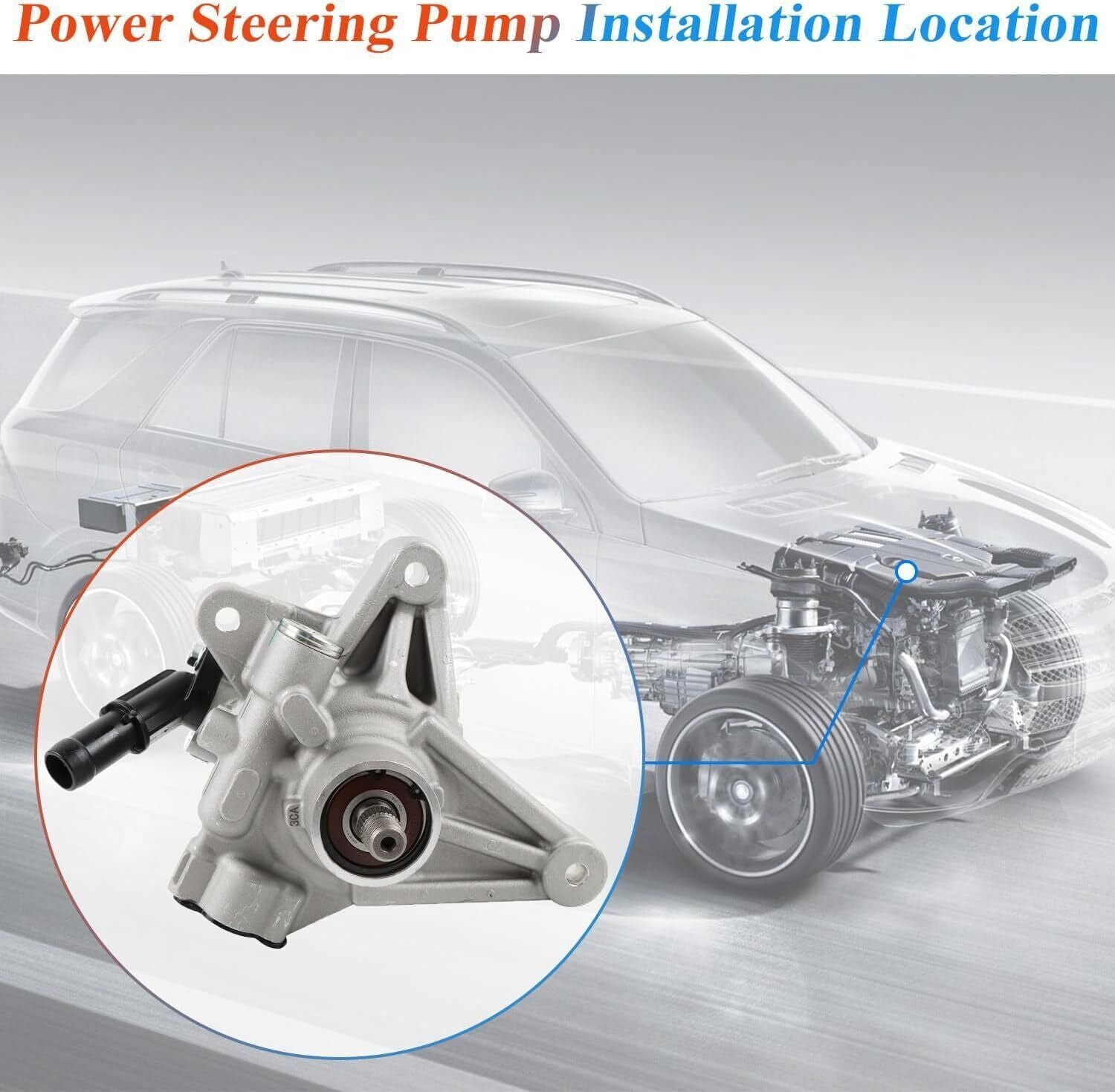 Power Steering Pump 21-534 For 2011-2017 Honda Odyssey Pilot Ridgeline 96-665 US