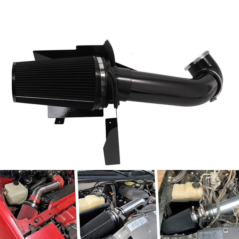 4" Inch Cold Air Intake Kit & Heat Shield for 1999-2006 GMC/Chevy V8 4.8L/5.3L