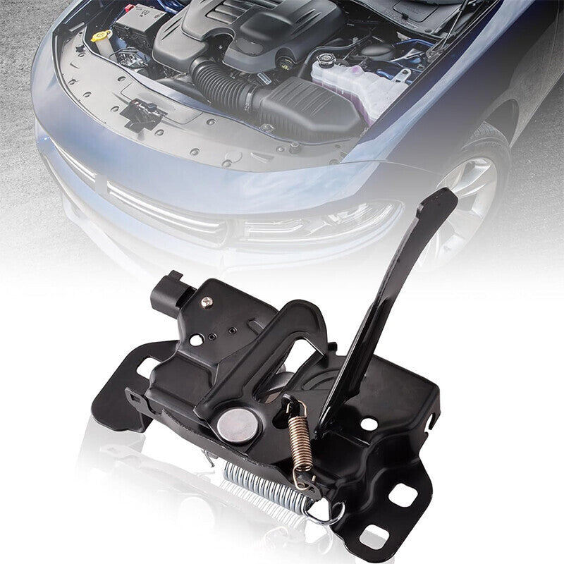 Hood Lock Latch for 2011-2021 Chrysler 300 Dodge Charger & Remote Start Black
