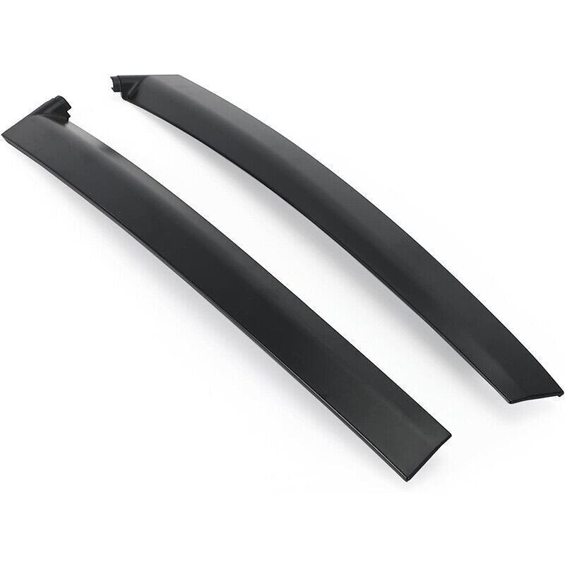 Black Left & Right Side Window Molding Door Sash Trim For 1992-1995 Honda Civic