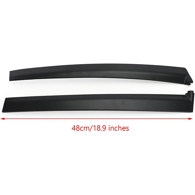 Black Left & Right Side Window Molding Door Sash Trim For 1992-1995 Honda Civic