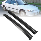 Black Left & Right Side Window Molding Door Sash Trim For 1992-1995 Honda Civic