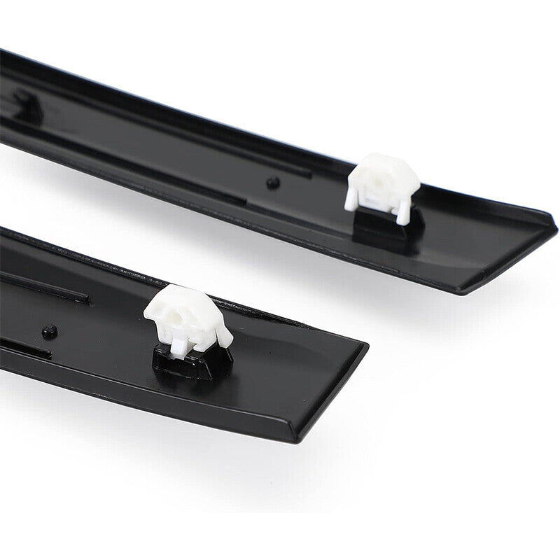 Black Left & Right Side Window Molding Door Sash Trim For 1992-1995 Honda Civic
