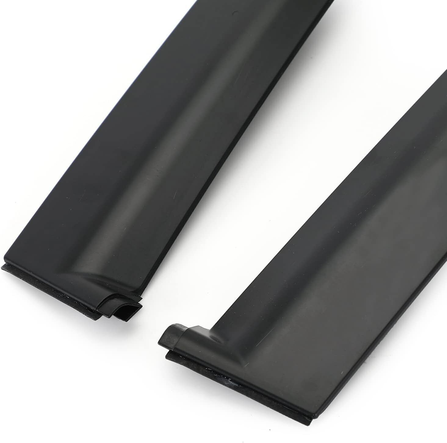 Black Left & Right Side Window Molding Door Sash Trim For 1992-1995 Honda Civic