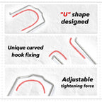 For BMW Radiator Hose Retaining Spring Clip Clamp 0.87in 1.07in 1.83in U” shape