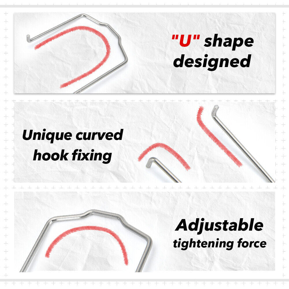 For BMW Radiator Hose Retaining Spring Clip Clamp 0.87in 1.07in 1.83in U” shape
