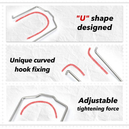 For BMW Radiator Hose Retaining Spring Clip Clamp 0.87in 1.07in 1.83in U” shape