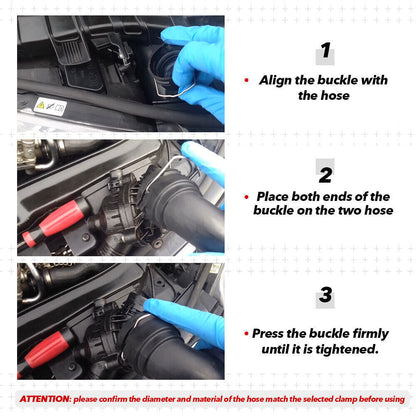 For BMW Radiator Hose Retaining Spring Clip Clamp 0.87in 1.07in 1.83in U” shape