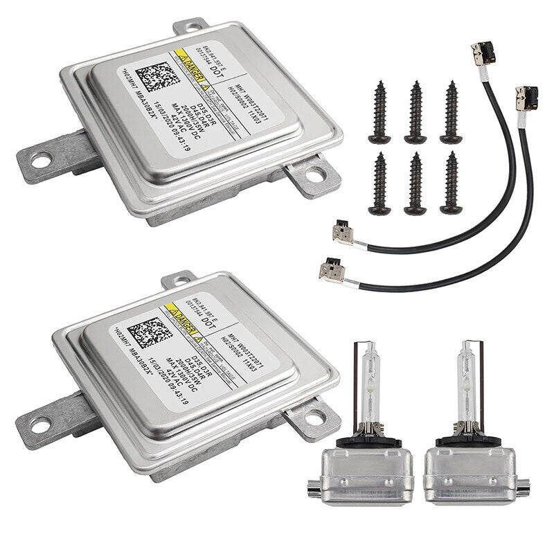 2 HID Xenon Ballast &Bulb D3S Headlight Control Unit Module For Audi A3 A4 A5 VW