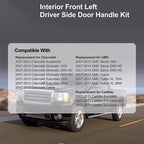 Driver Interior Inside Door Handle Repair Kit For 2007-13 Chevy Sierra Silverado