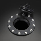 20 Gallon Black Aluminum Fuel Cell Gas Tank+Cap+Level Sender+Fuel Line Kit