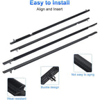 NEW Window Weatherstrips Moulding Trim Seal Belt For Honda Civic Sedan 2006-2011