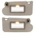 1 Pair Beige Sun Visor Driver & Passenger w/ Light For Nissan Altima 2013-2018