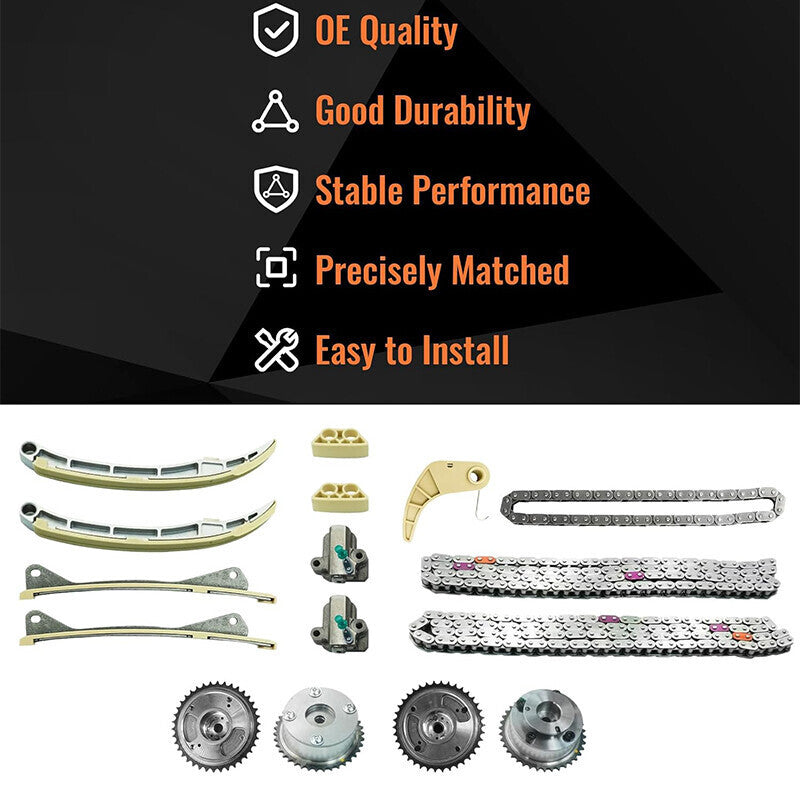 Fit For Hyundai/Kia 3.3L&3.8L Santa Fe Sorento Azera Genesis Engine Timing Chain