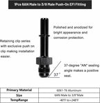 6AN 3/8" LS Swap EFI Fuel Line Fitting Set Complete Conversion Swivel Adapter