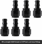 6AN 3/8" LS Swap EFI Fuel Line Fitting Set Complete Conversion Swivel Adapter