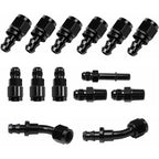 6AN 3/8" LS Swap EFI Fuel Line Fitting Set Complete Conversion Swivel Adapter