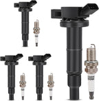 UF333 4x Ignition Coil & 4x Iridium Spark Plug For 2002-11 Toyota Camry 2.4L