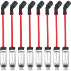 8Pack Round Ignition Coil Spark Plug Wire For GMC Chevy Silverado 1500 5.3L 6.2L