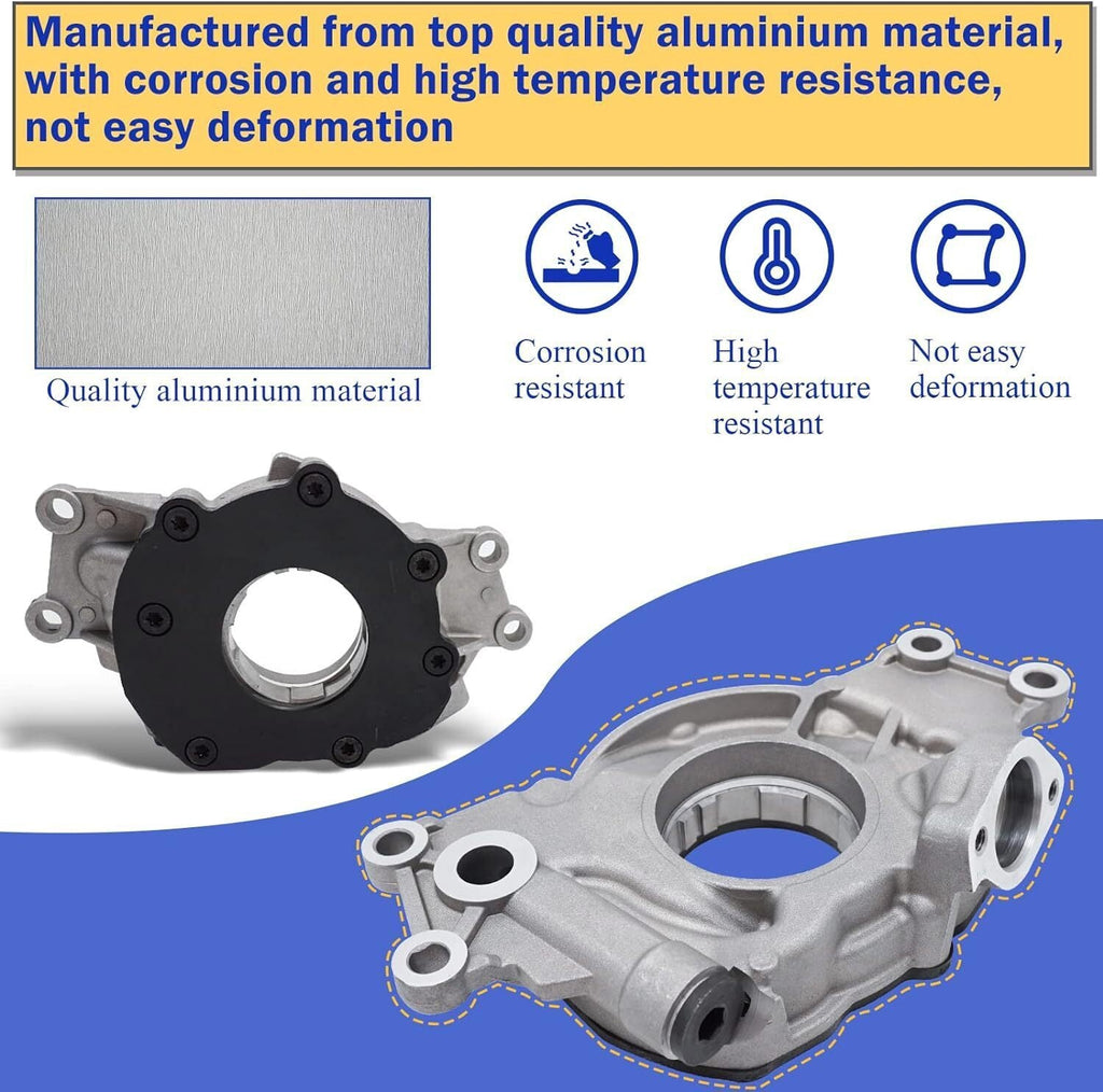 New 18% High Volume Oil Pump Fit For Chevrolet 4.8 5.7 6.0L LS1 LS2 LS3 M295HV