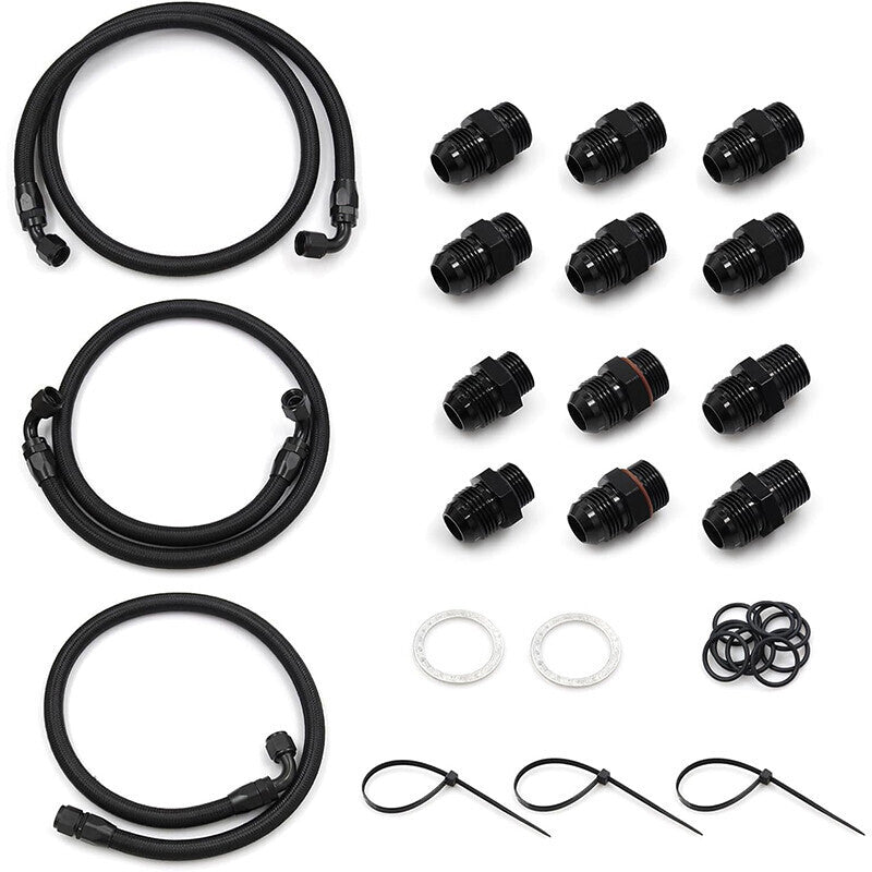 Transmission Cooler Lines Hose Kit 10AN For 2001 2002 2003 2004 2005 GM LLY/LBZ