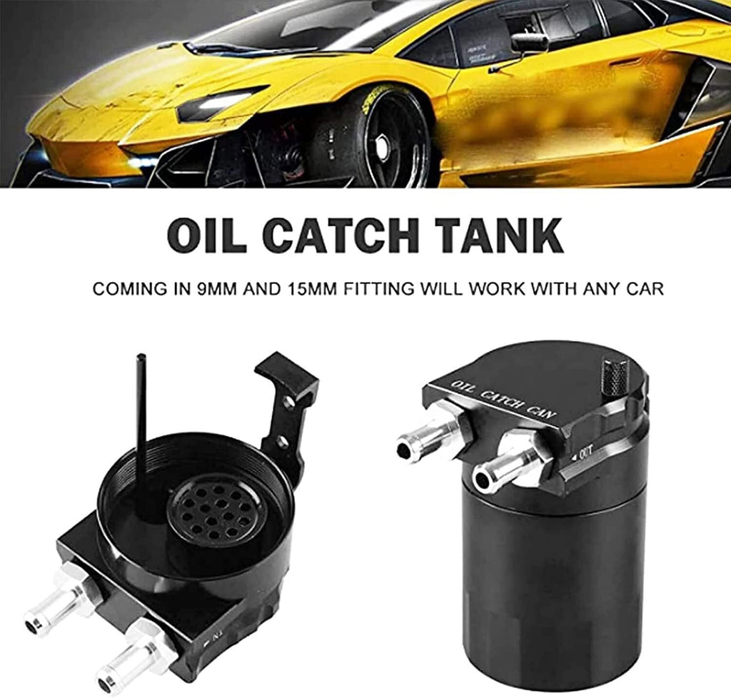 Oil Catch Can Kit Aluminum for 11-21 Ford F150 5.0L Raptor 2.7L 3.5L Ecoboost BK