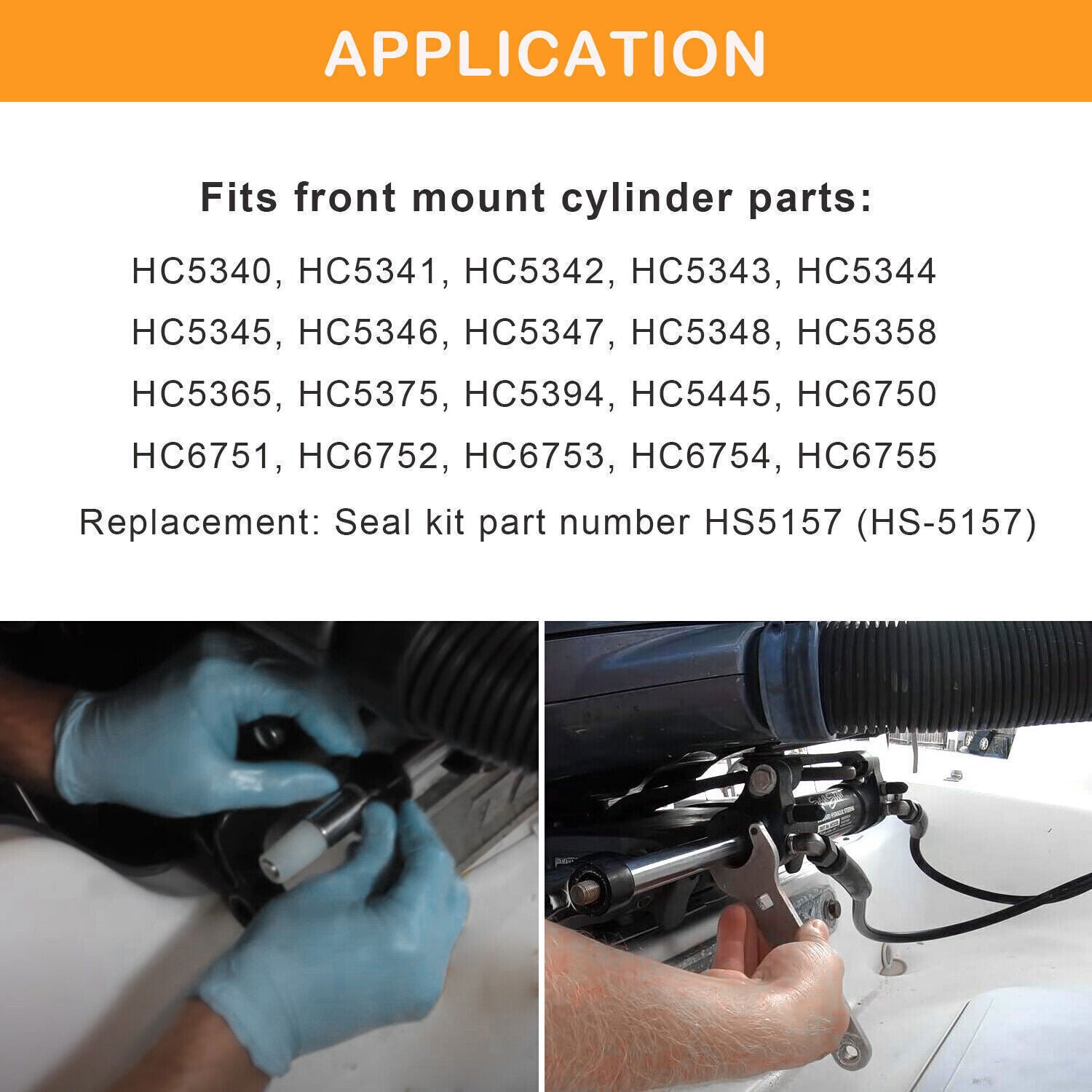 HS5157 Front Mount Hydraulic Steering Cylinder Seal Kit for SeaStar HC5345HC5358