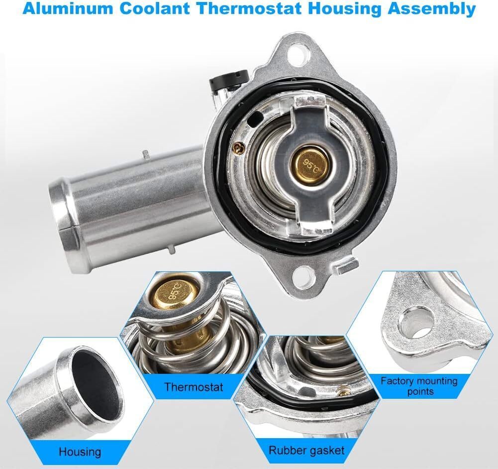 Aluminum Thermostat Housing for 2011-2015 Dodge Durango Jeep Grand Cherokee 3.6L